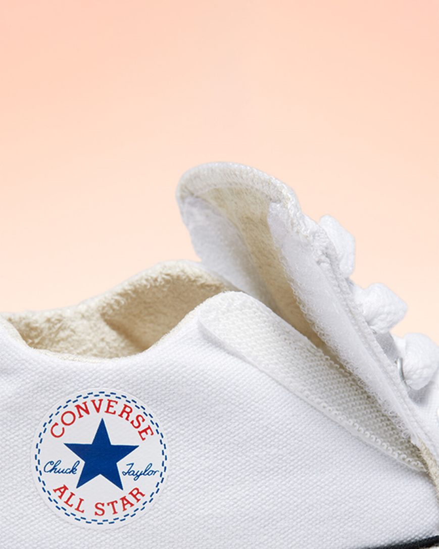 Tenis Converse Chuck Taylor All Star Cribster Easy-On Cano Alto Menina Branco Bege Branco | PT N05T981